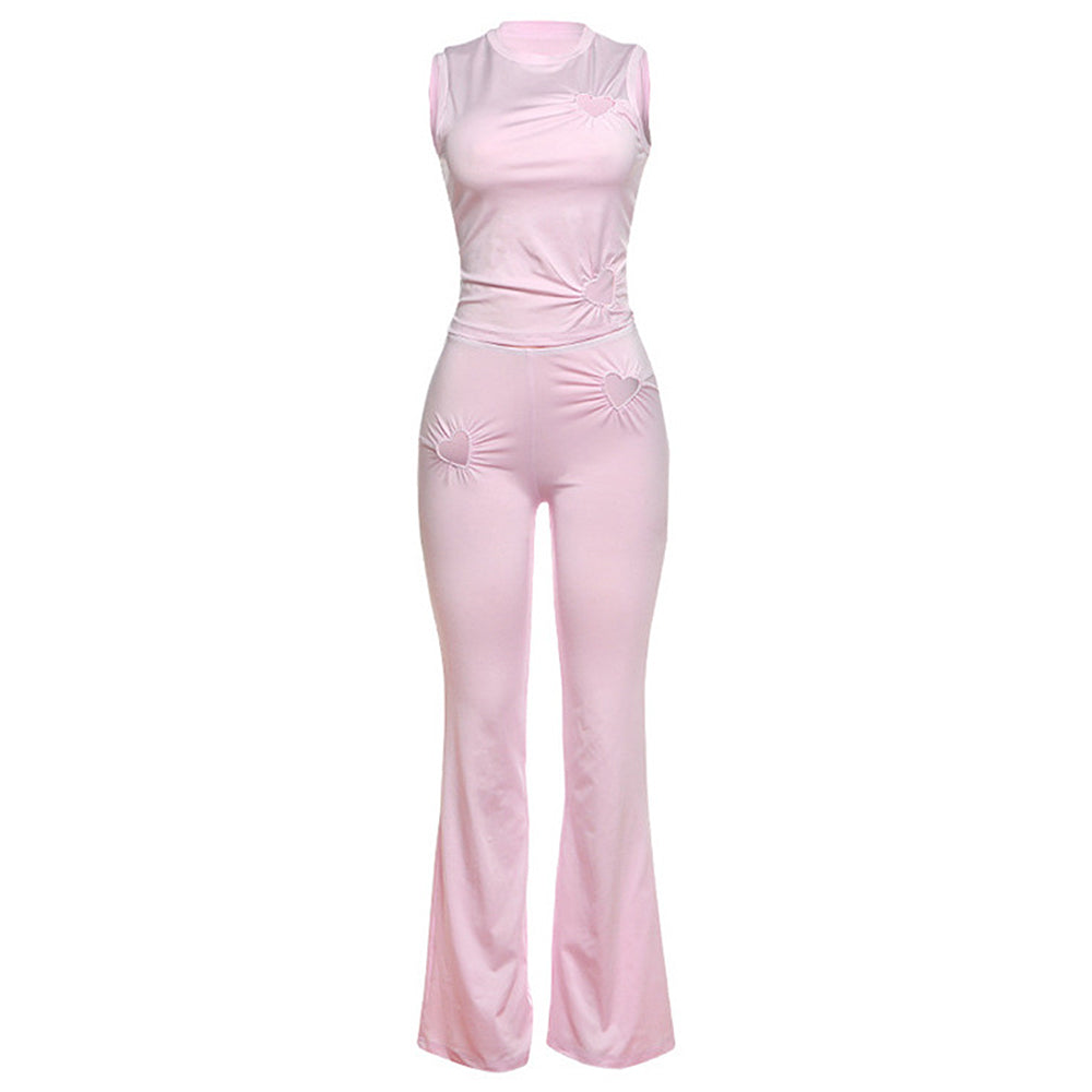 pink heart cutout set