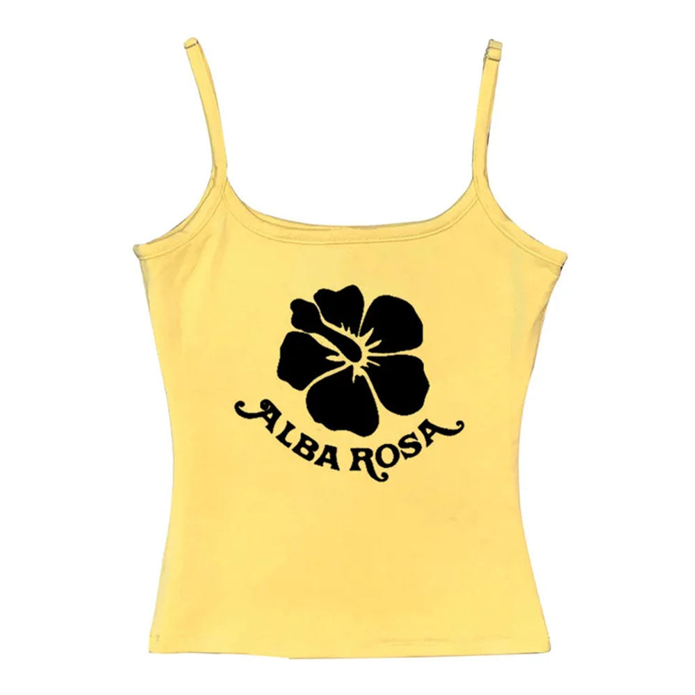 y2k alba rosa aesthetic tank top